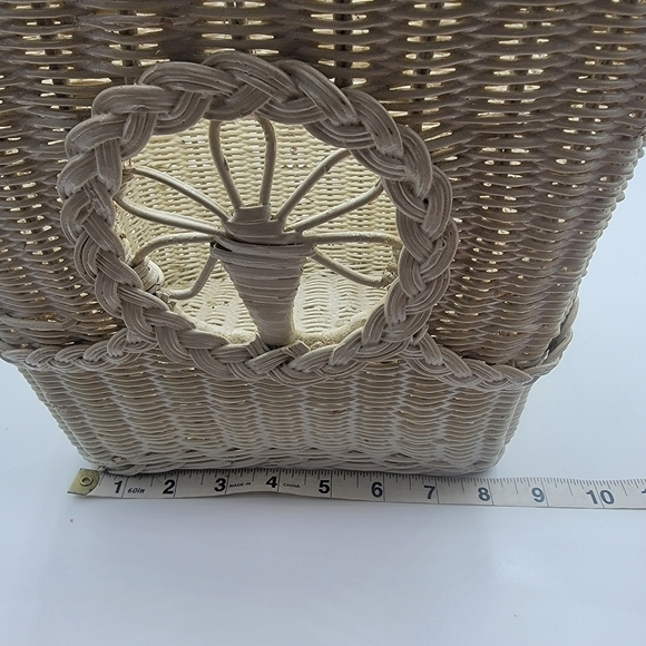VINTAGE wicker waste basket 🗑 - Picture 7 of 8